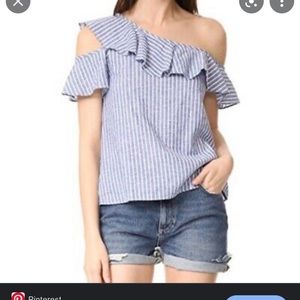 Madewell one shoulder top